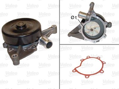 Water Pump, engine cooling VALEO 506821