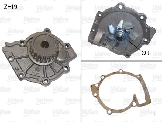 VALEO 506854 Water Pump, engine cooling