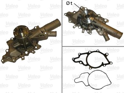 Water Pump, engine cooling VALEO 506875