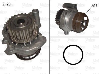 Water Pump, engine cooling VALEO 506876