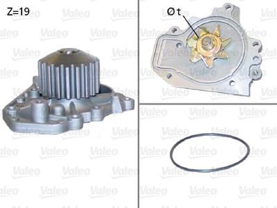 Water Pump, engine cooling VALEO 506894