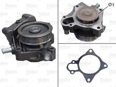 Water Pump, engine cooling VALEO 506961