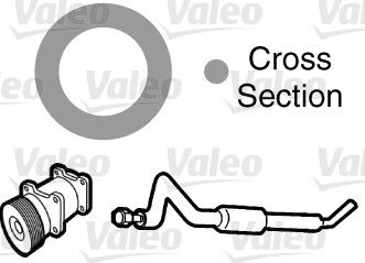 Gasket, coolant pipe VALEO 508995