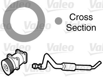 Gasket, coolant pipe VALEO 508997