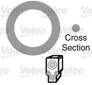 Gasket, coolant pipe VALEO 509136