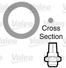VALEO 509142 Gasket, coolant pipe