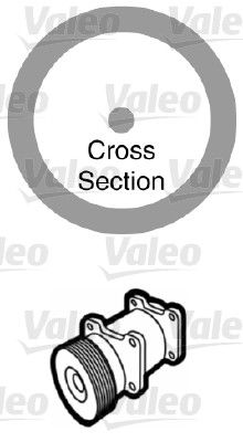 VALEO 509159 Gasket, coolant pipe