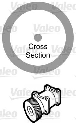 VALEO 509173 Gasket, coolant pipe