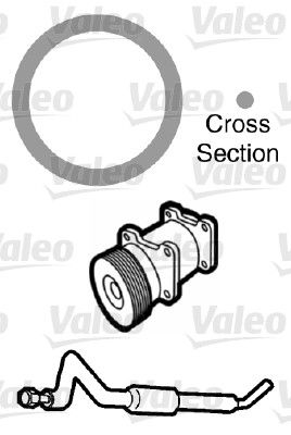 VALEO 509736 Gasket, coolant pipe