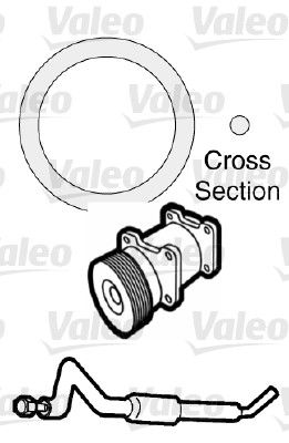 VALEO 509740 Gasket, coolant pipe