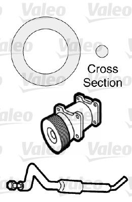 Gasket, coolant pipe VALEO 509741