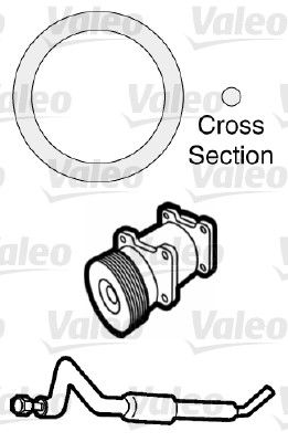 Gasket, coolant pipe VALEO 509742