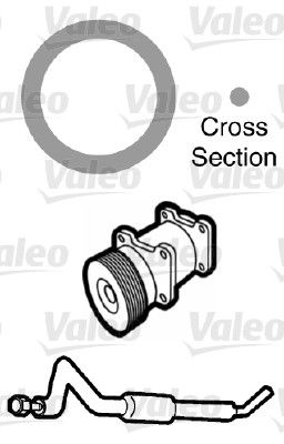 Gasket, coolant pipe VALEO 509744