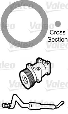 Gasket, coolant pipe VALEO 509755
