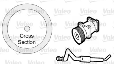 Gasket, coolant pipe VALEO 509766