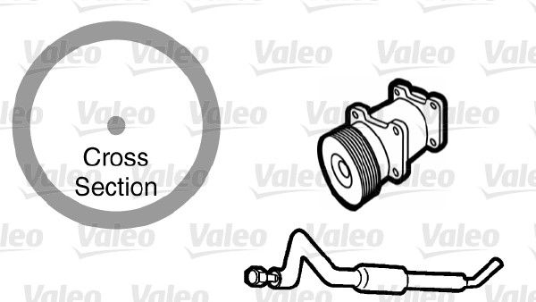 VALEO 509767 Gasket, coolant pipe