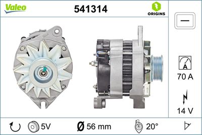 Alternator VALEO 541314