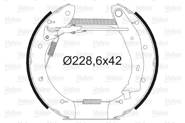 VALEO 554608 Brake Shoe Set