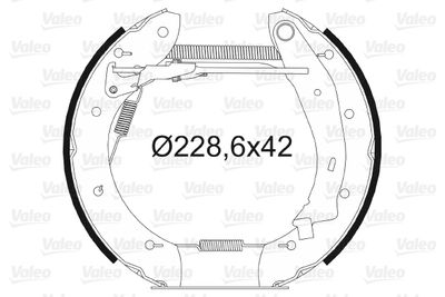 Brake Shoe Set VALEO 554608