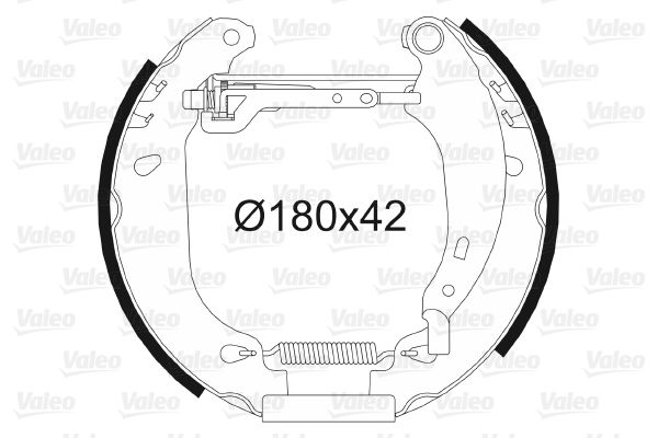 VALEO 554637 Brake Shoe Set