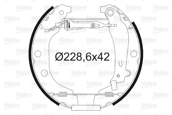 VALEO 554640 Brake Shoe Set