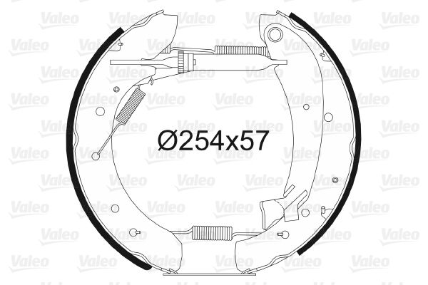 VALEO 554881 Brake Shoe Set