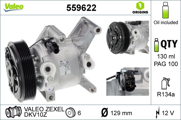 VALEO 559622 Compressor, air conditioning