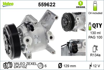 Compressor, air conditioning VALEO 559622