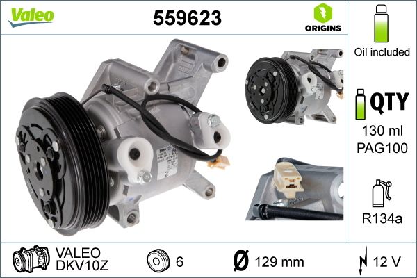 VALEO 559623 Compressor, air conditioning
