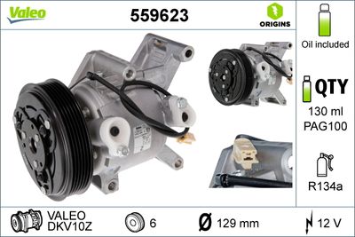Compressor, air conditioning VALEO 559623