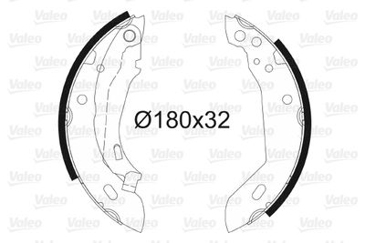 Brake Shoe Set VALEO 562037