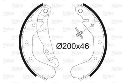 Brake Shoe Set VALEO 562038