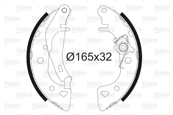 VALEO 562044 Brake Shoe Set