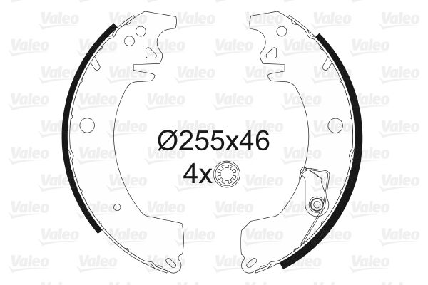 VALEO 562045 Brake Shoe Set