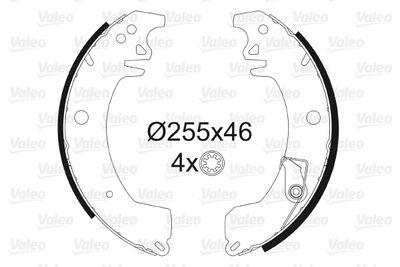 Brake Shoe Set VALEO 562045
