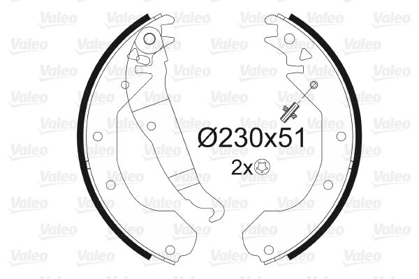 VALEO 562058 Brake Shoe Set