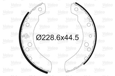 Brake Shoe Set VALEO 562064