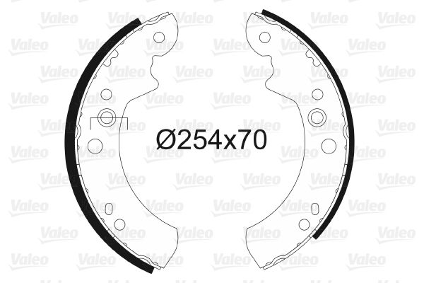 VALEO 562066 Brake Shoe Set