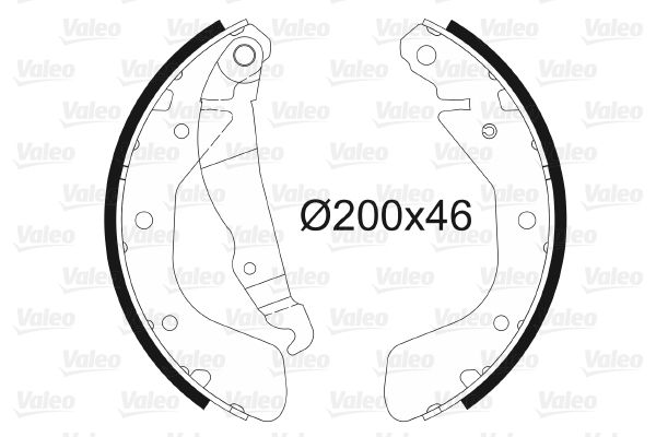 VALEO 562078 Brake Shoe Set