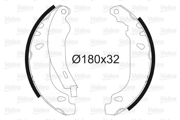 VALEO 562084 Brake Shoe Set