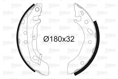 Brake Shoe Set VALEO 562085