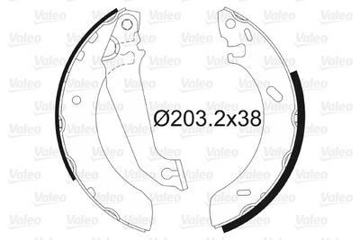 Brake Shoe Set VALEO 562086