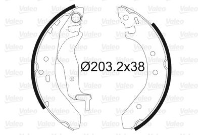 Brake Shoe Set VALEO 562087