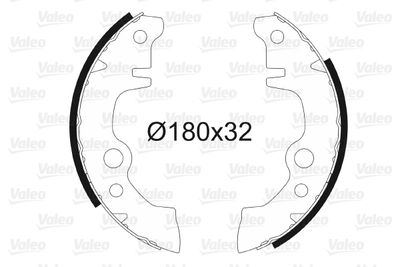 Brake Shoe Set VALEO 562101