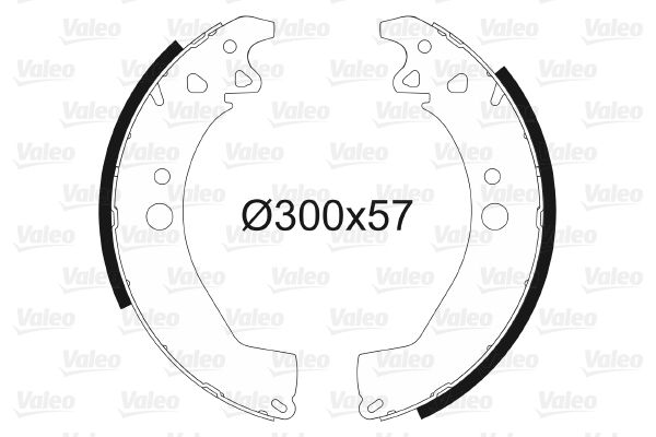 VALEO 562106 Brake Shoe Set