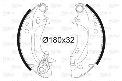 Brake Shoe Set VALEO 562453