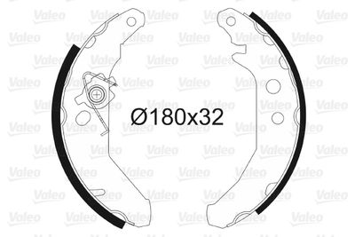 Brake Shoe Set VALEO 562539