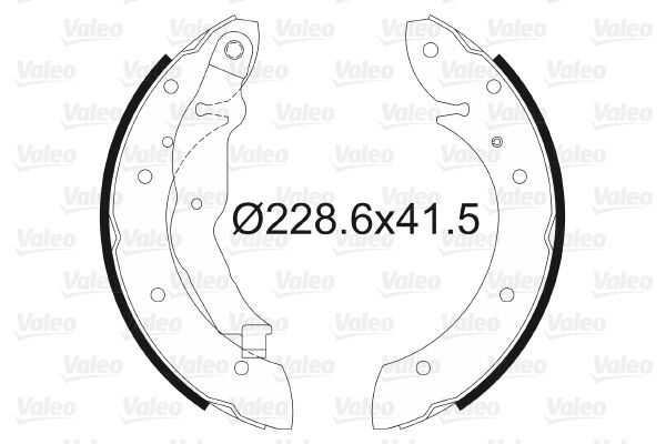 VALEO 562551 Brake Shoe Set