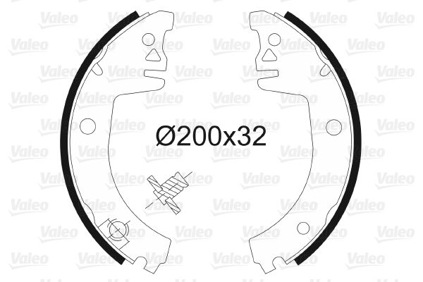 VALEO 562574 Brake Shoe Set
