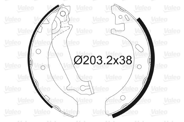 VALEO 562580 Brake Shoe Set